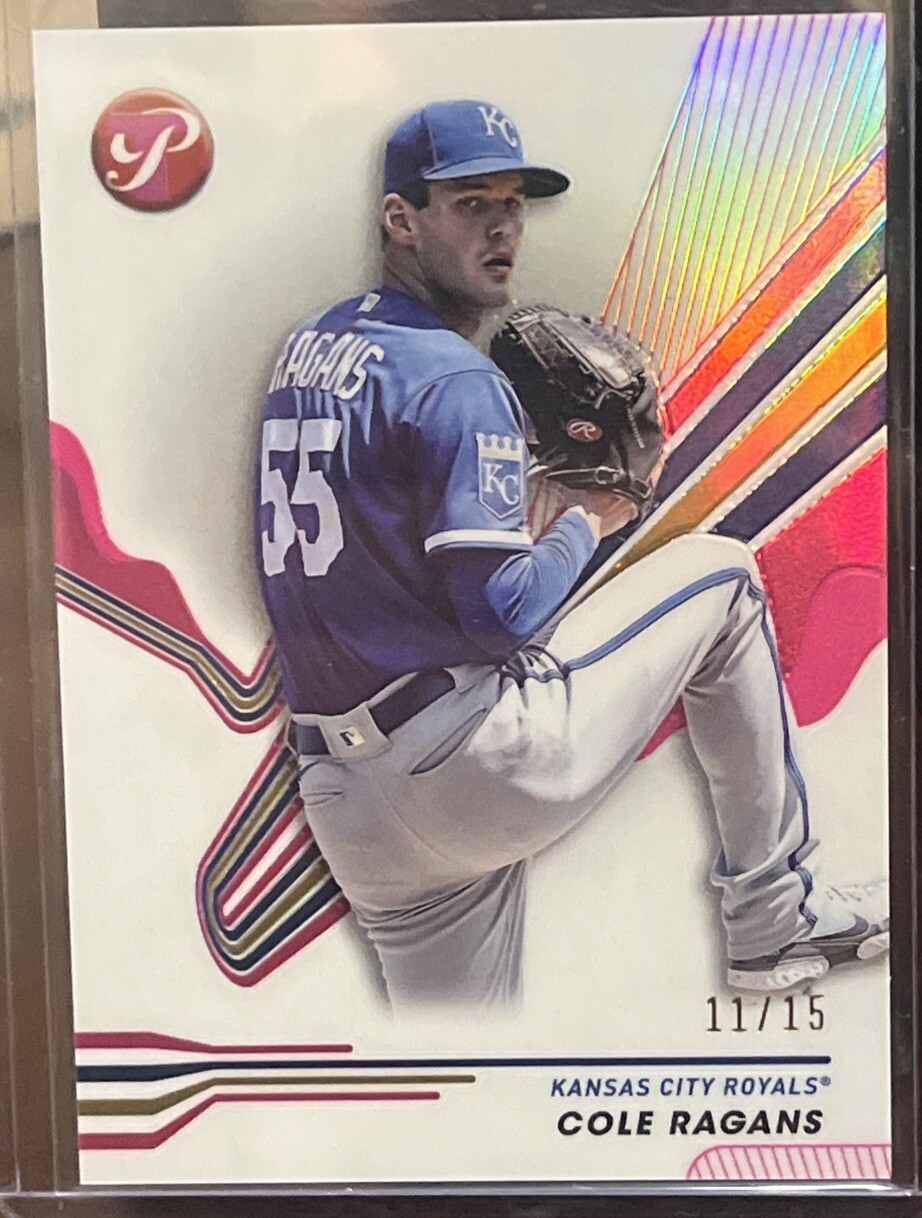 2024 Topps Pristine Cole Ragans Pink Refractor 11/15 Kansas City Royals