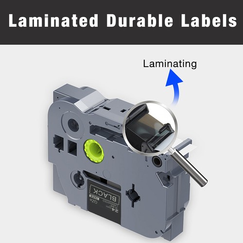 5 Pack Laminated Label Tape Compatible for Brother P-Touch Printer TZ TZe 6-36mm - Picture 573 of 786