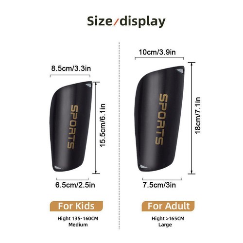 1Pair Football Shin Pads Plastic Soccer Guards Leg Breathable G8 Gear B ha1212 - Bild 12 von 14