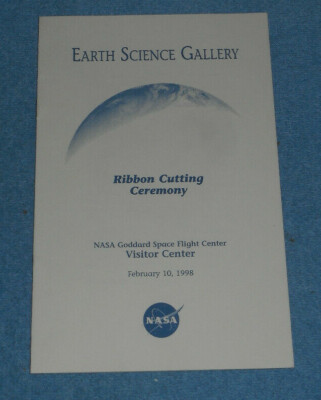 1998 NASA Earth Science Gallery Ribbon Cutting Ceremony Goddard Center Program