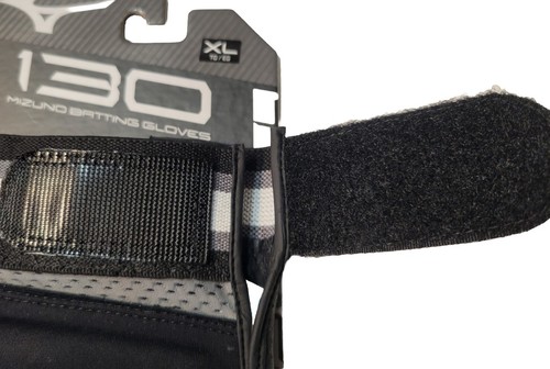 Guantes de bateo de béisbol Mizuno 130 para hombre acolchados color negro talla XL ENVÍO GRATUITO - Imagen 3 de 8