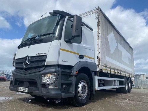 MERCEDES ACTROS 2530 26 TONNE CURTAINSIDER 2017 - GX67 DXR - Picture 4 of 20