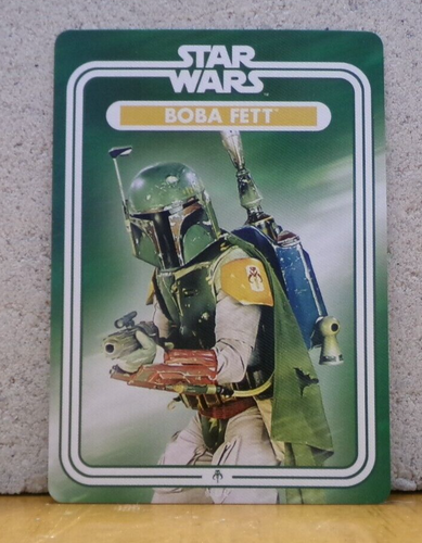 TOPPS STYLE STAR WARS ORIGINAL TRILOGY BOBA FETT TRADING PLAYING CARD K CLUBS - Picture 2 of 2