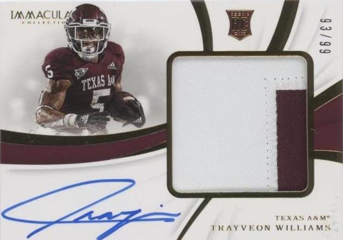 2019 Panini Immaculate Collection Collegiate Trayveon Williams #115 - 1 of 2
