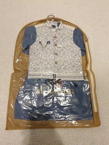 Tuta ragazzo Kurta Kameez Shalwar Eid pakistana da 3 a 4 anni taglia 18 Rif L5 18 - Foto 6 di 8