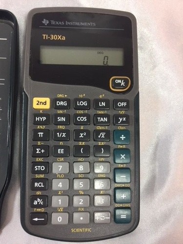 LOTE DE 2 INSTRUMENTOS TEXAS TI-30Xa CALCULADORAS CIENTÍFICAS DE COLECCIÓN, ESTUCHE, MANUAL (1 - Imagen 2 de 6
