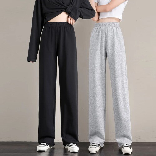 Women's pants female streetwear joggers high waisted Korean Fashion wide leg