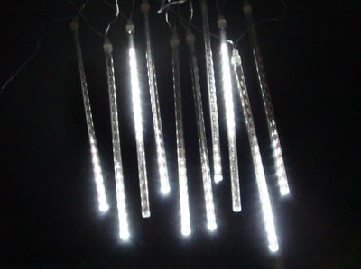 Lichterregen mit 180 LED Schneefall-Meteor Effekt Schneeregen Lichterkette   