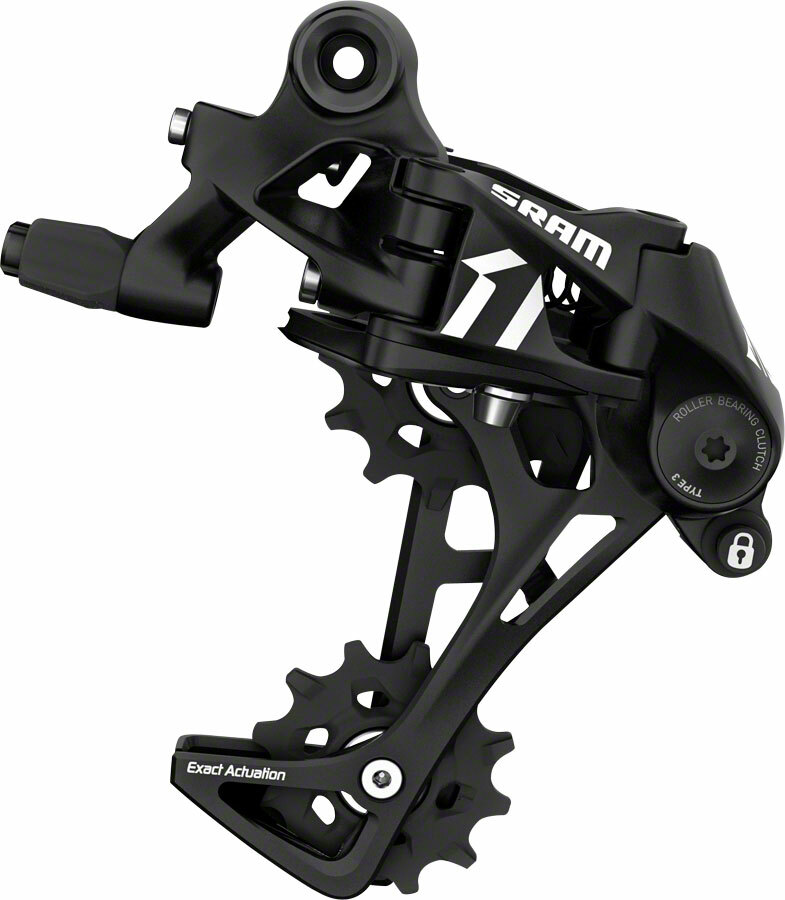 Desviador trasero SRAM Apex - 11 velocidades, jaula larga, negro Desviador trasero SRAM Apex - 11 velocidades, jaula larga, negro