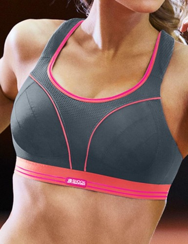 Sizes 30A,30B,32A | Shock Absorber Ultimate Run Bra | Grey/Coral | BNWT RRP £46 - Picture 2 of 9