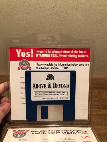 Radio Shack Titanium Seal Computer Above & Beyond 3.5" Floppy Windows Software - Picture 3 of 4