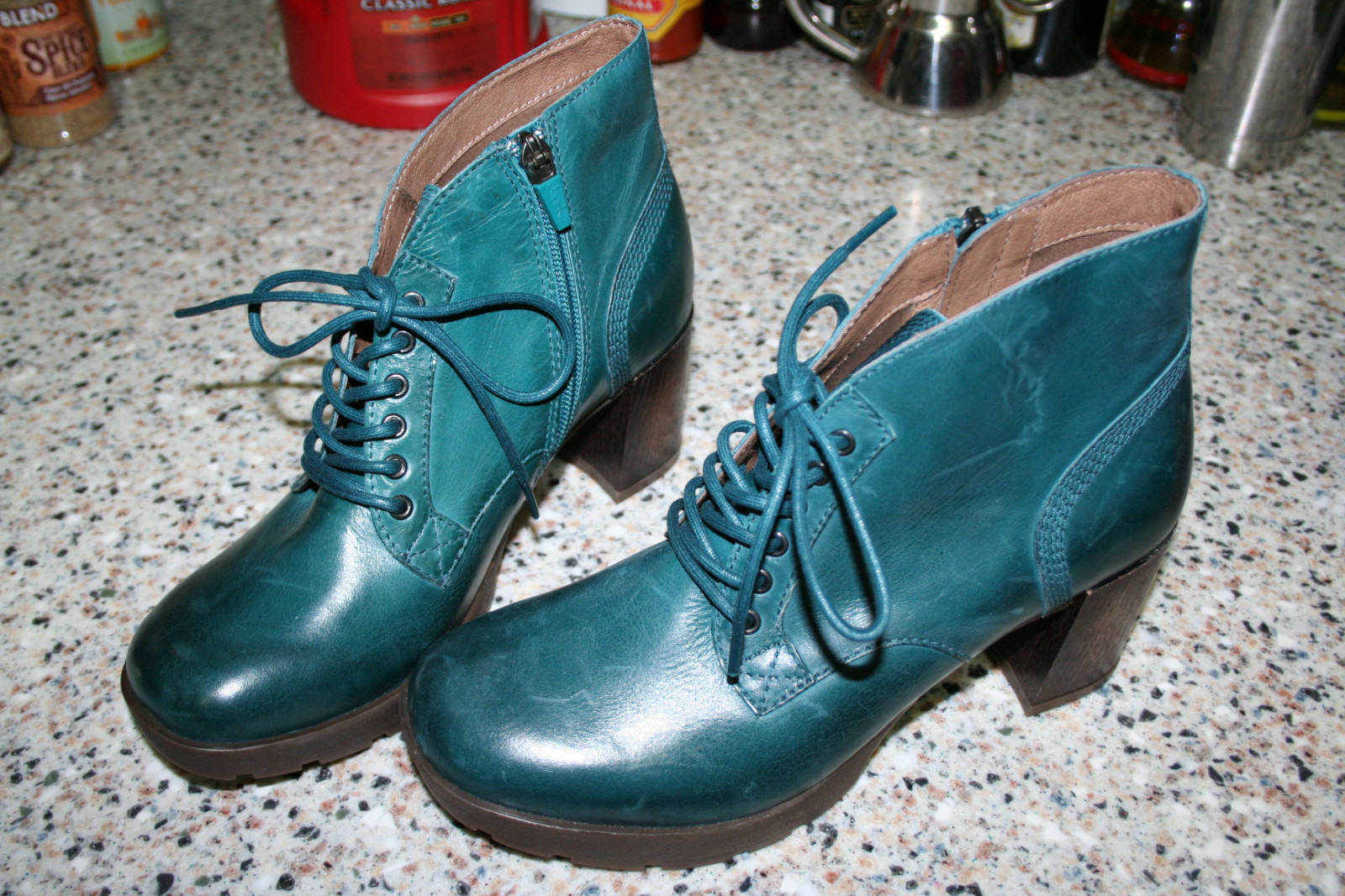 DANSKO BEAUTIFUL ZIP Stiefel PLATFORM HEELS ZIP BEAUTIFUL AND LACE UP AQUA TURQUOISE SZ 38/7.5 M a894f4 DANSKO BEAUTIFUL ZIP Stiefel PLATFORM HEELS ZIP BEAUTIFUL AND LACE UP AQUA TURQUOISE SZ 38/7.5 M a894f4