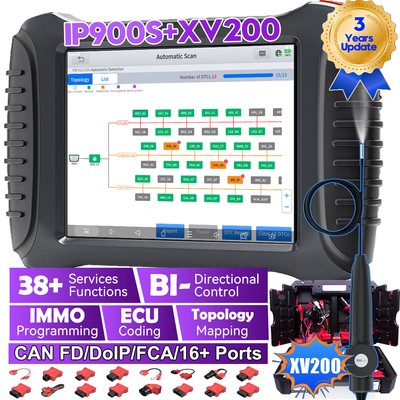 2025 XTOOL IP900S XV200 Topology Diagnostic Scanner Car IMMO Programming Tool 