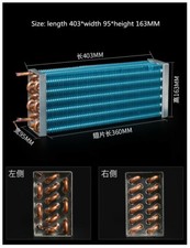 Evaporator Condenser Refrigeration Small Copper Tube Radiator403*95*163MM