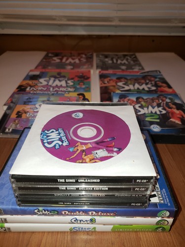 The Sims (10) Computer PC Video Game Lot with Stategy Guides - Picture 1 of 3