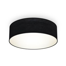 Deckenlampe Stoff schwarz Textilschirm Deckenleuchte Wohnzimmer Schlafzimmer E27