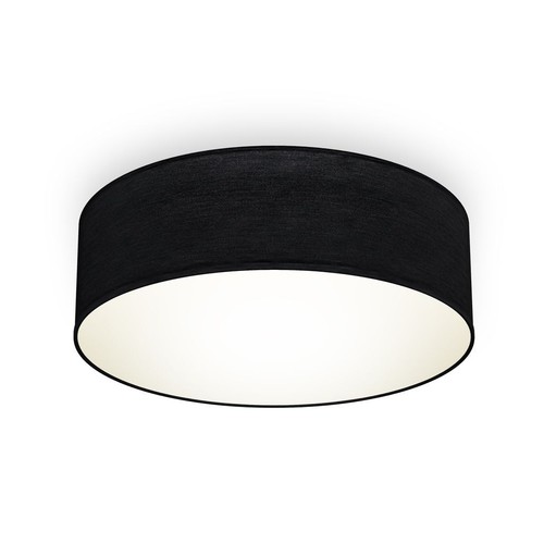 Deckenlampe Stoff schwarz Textilschirm Deckenleuchte Wohnzimmer Schlafzimmer E27 - Bild 1 von 8