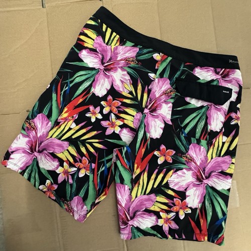 Hurley Phantom Men's Shorts 32 Tropical Floral Board Shorts Swim Trunks - Picture 4 of 5