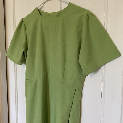 Amish Mennonite Dress 42 Bust/32 Waist Modest Green Pullover *No Cape  Handmade | eBay