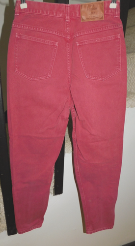 Vintage MODA INT'L International The London Jeans Jeans HI RISE Größe 10 BURGUND - Bild 4 von 8
