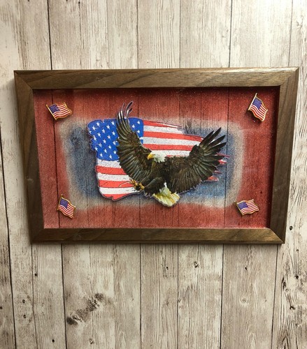 Patriot Amerikanische Flagge & Adler Wand und Regal Dekor - Bild 5 von 11