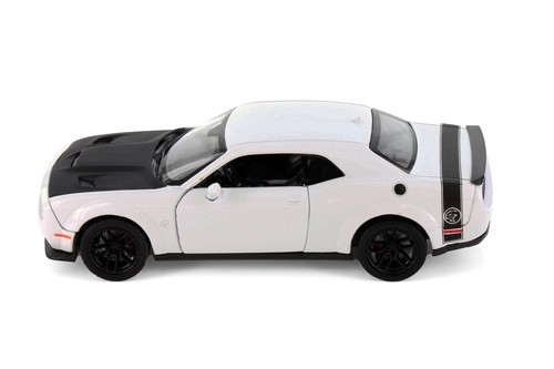 2018 DODGE CHALLENGER SRT HELLCAT WIDEBODY WHITE 1/24 DIECAST SHOWCASTS 71350D - Picture 3 of 6
