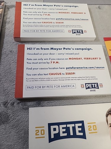 Pete Buttigieg Fan Pack!! 10 Items In All Presidential Candidate Indiana Mayor - Picture 10 of 17