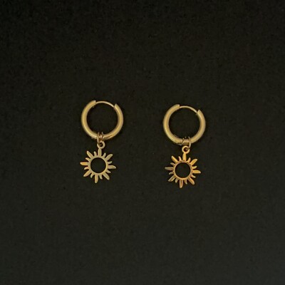 Sun Dangle Drop Earrings for Women