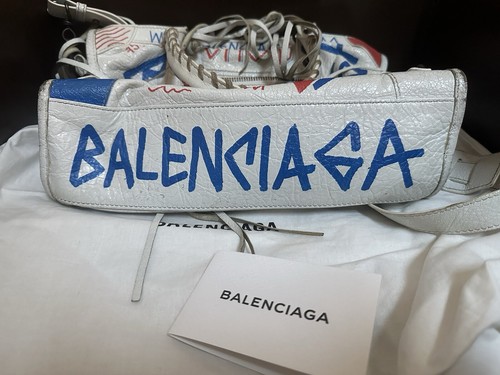 Balenciaga - Limited Édition - City White Graffiti Small Bag - Picture 9 of 19
