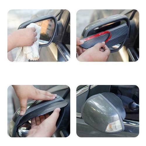 2x Car Rear View Side Mirror Rain Board Eyebrow Guard Sun Visor Accessories - Bild 11 von 12