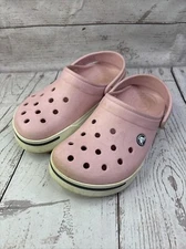 Pink Crocs Men's Size 4 and Women's Size 6 Crocband Clog Footwear Shoes Slip on