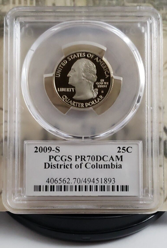 2009-S District of Columbia - Quarter - PCGS PR70DCAM - Top Grade! 1893 - Picture 6 of 6