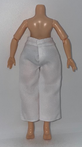 Arco Iris Alto Acuarela y Crear Moda Muñeca Conjunto Culottes Blancos Pantalones Largos - Imagen 3 de 5