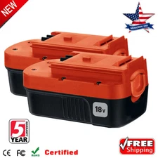 2 Pack 18V for Black and Decker HPB18 18 Volt 4.8Ah Battery HPB18-OPE 244760-00A