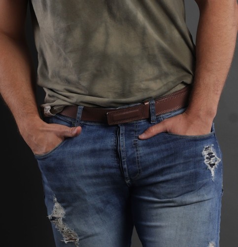 Kolossus Ledergürtel für Herren genarbtes Leder Cinturon de Cuero - Bild 28 von 31