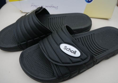 Scholl Sliders Sandals Nautilus Memory Cushion Men Womens UK 3-10 Navy White etc - Picture 20 of 48