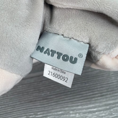 Nattou Cappuccino The Donkey Beanie Plush Animal Lovey Floppy Gray Neutral NEW - Picture 9 of 11