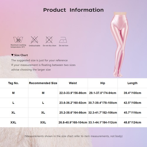 Damen Shiny High Waist Figurformend Pantyhose Blickdicht Tights Party Clubwear - Bild 105 von 140