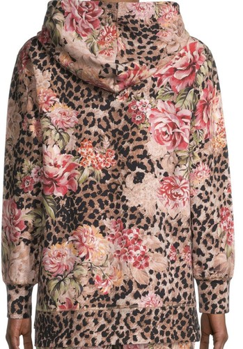 Johnny Was schöner Hoodie JWLA Blumen Leopardenmuster Gr. XS mit Quasten - 51 - Bild 2 von 6