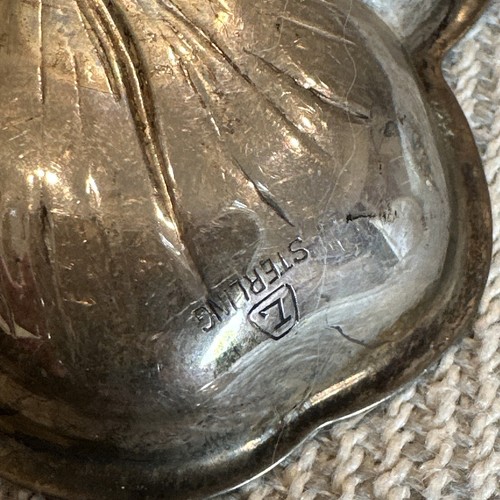 Vintage Lenox SET OF (3) STERLING SILVER 925 2 3/4" CLOVER SHAPED NUT DISHES - 第 6/8 張圖片