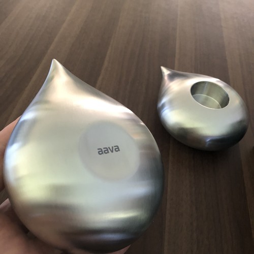 Aava - Droplet Tea Light Holders - New Gift Set of 2 Holders Designed In Finland - Picture 7 of 12