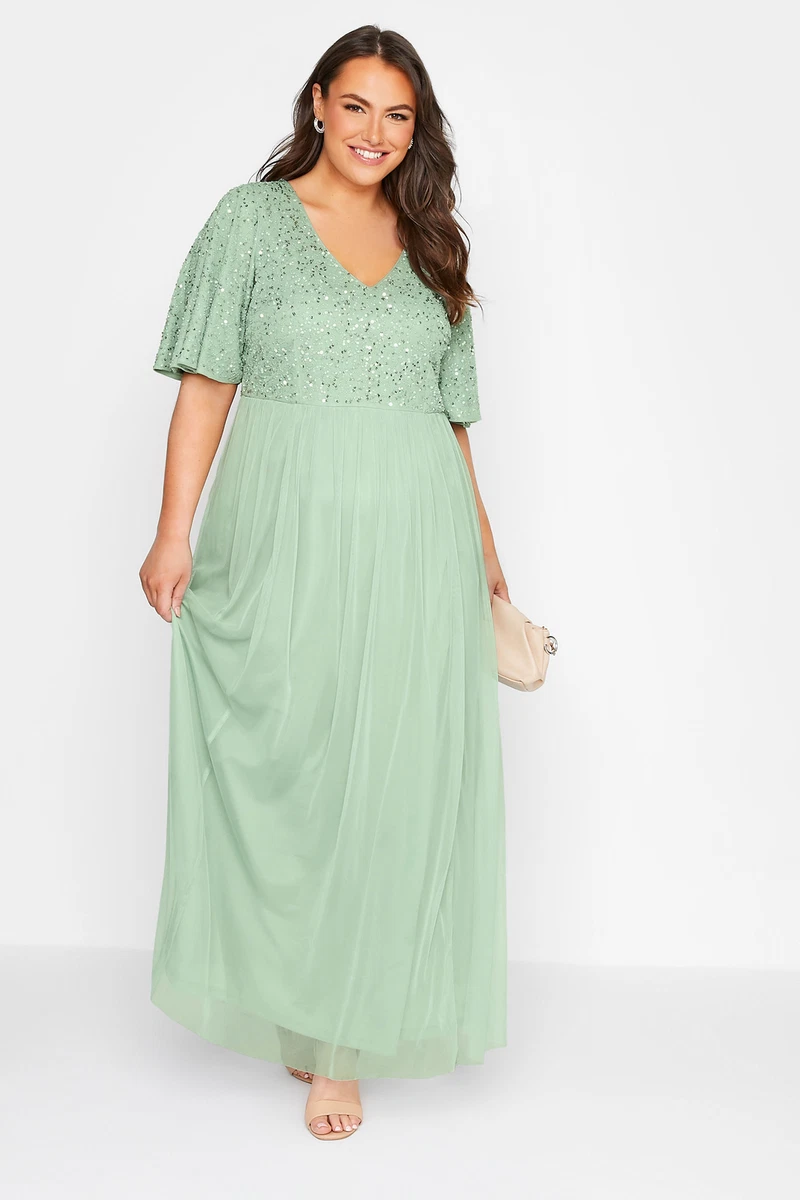 Plus size hotsell embellished maxi dress