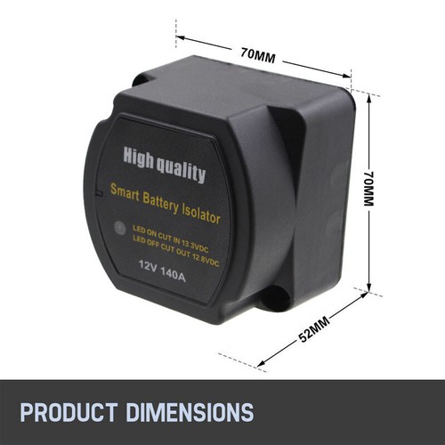 12V 140 A Dual Battery Isolator Voltage Sensitive Relay Switch Car RVs Universal - Picture 2 of 6