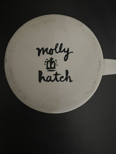 new anthropologie Molly Hatch Do Your Best 10oz Coffee Cup Purple W Polka ( T 14 - Picture 4 of 4