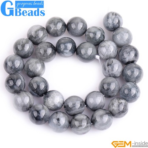 Cuentas grandes piedras preciosas naturales redondas cuentas sueltas para hacer joyas 15" joyas 14 mm - Imagen 64 de 523