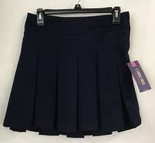 Girl  s Cherokee Navy Blue Pleated Around Skirt / Skort Uniform Size 10 NEW