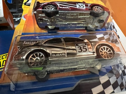 Hot Wheels Race Aces Subaru Impreza RED + CHROME Target Exclusive 2008 - Picture 9 of 9