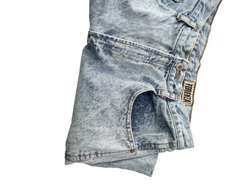 Pantalones Cortos De Colección Forenza Mujer Mamá Jean Corte Azul Denim Lavado a Piedra Cintura 30" Y2K - Imagen 9 de 13