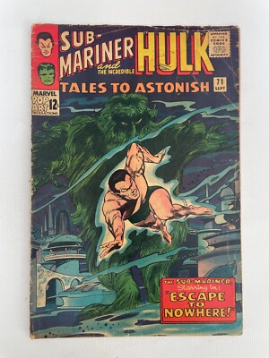 Tales To Astonish # 71 VG Marvel Comic Book Hulk Sub-Mariner Silver 18 LI8