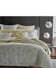 Hotel Collection Gingko F/Queen Duvet Cover+2 Standard Shams+Skirt,  Soft Sage